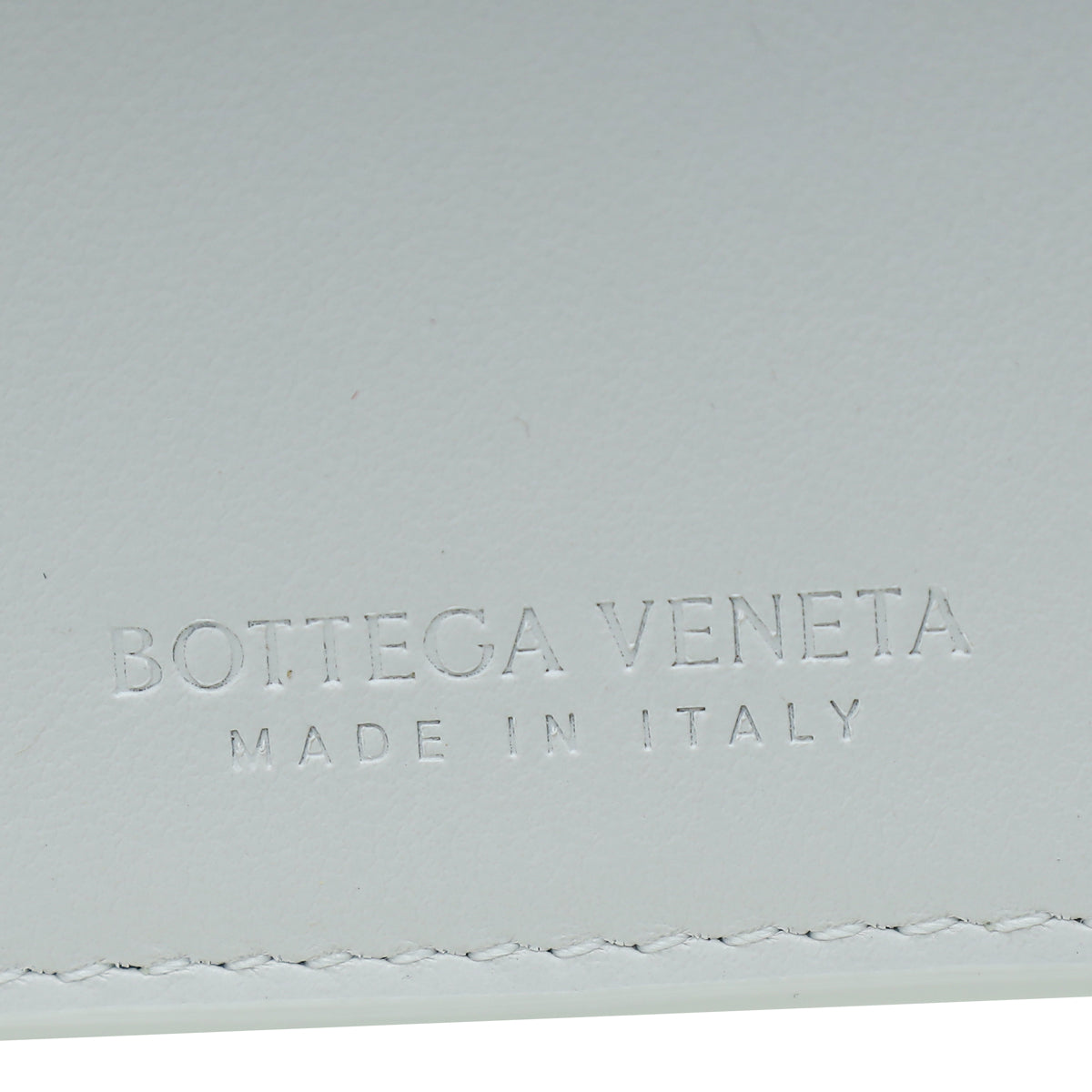 Bottega Veneta White Intrecciato French Long Wallet