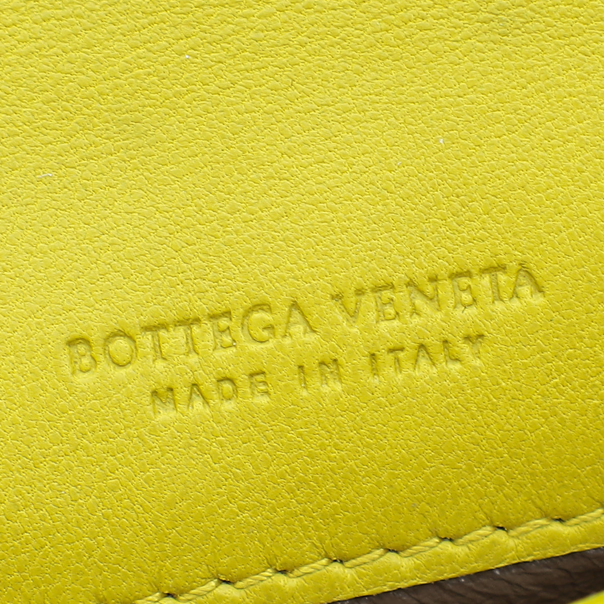 Bottega Veneta Lime Intrecciato Nappa Flap Continental Wallet