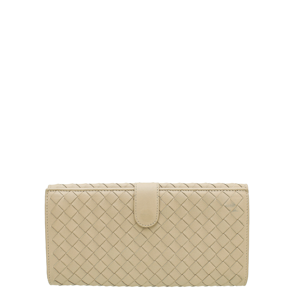 Bottega Veneta Sand Intrecciato Long Wallet-Bottega Veneta-THE CLOSET