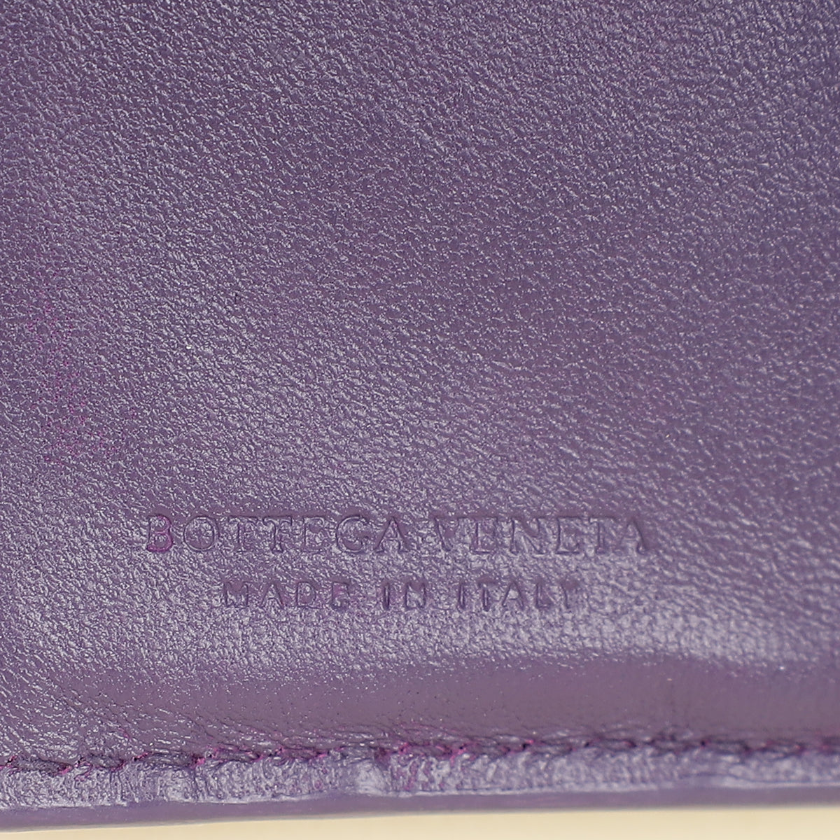 Bottega Veneta Violet Intrecciato Medium French Wallet