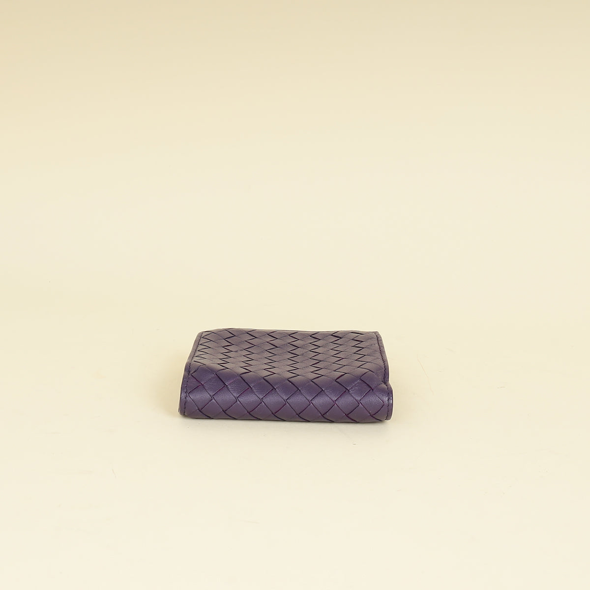 Bottega Veneta Violet Intrecciato Medium French Wallet