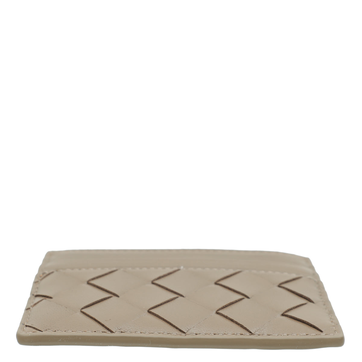Bottega Veneta Light Brown Intrecciato Credit Card Case