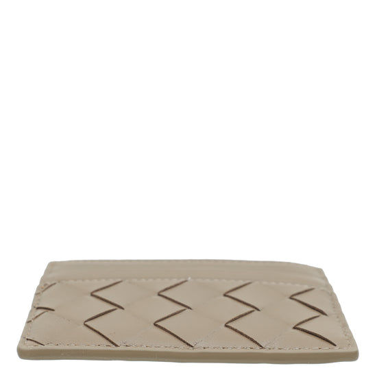 Load image into Gallery viewer, Bottega Veneta Light Brown Intrecciato Credit Card Case
