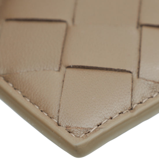Load image into Gallery viewer, Bottega Veneta Light Brown Intrecciato Credit Card Case
