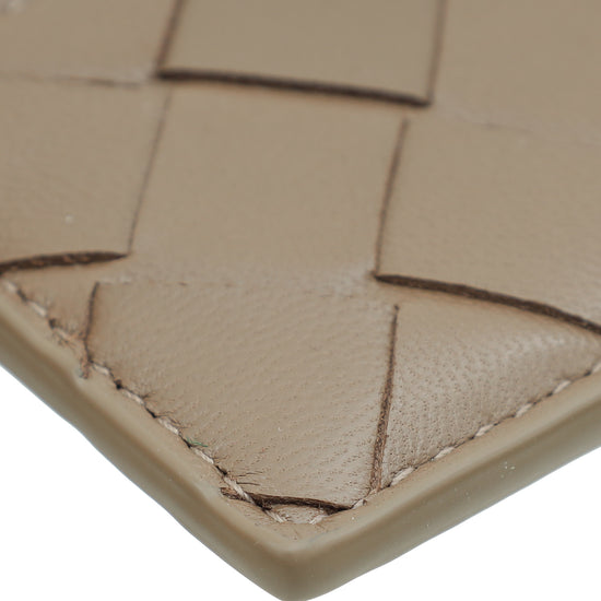 Load image into Gallery viewer, Bottega Veneta Light Brown Intrecciato Credit Card Case
