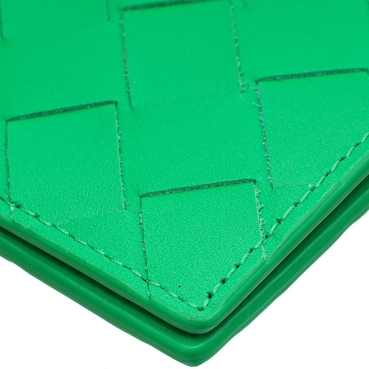 Bottega Veneta Parakeet Intrecciato Passport Holder
