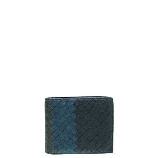 Bottega Veneta Tricolor Intrecciato Nappa Bifold Wallet