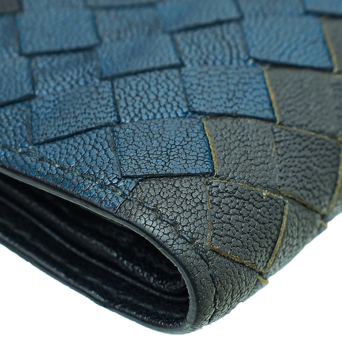 Bottega Veneta Tricolor Intrecciato Nappa Bifold Wallet