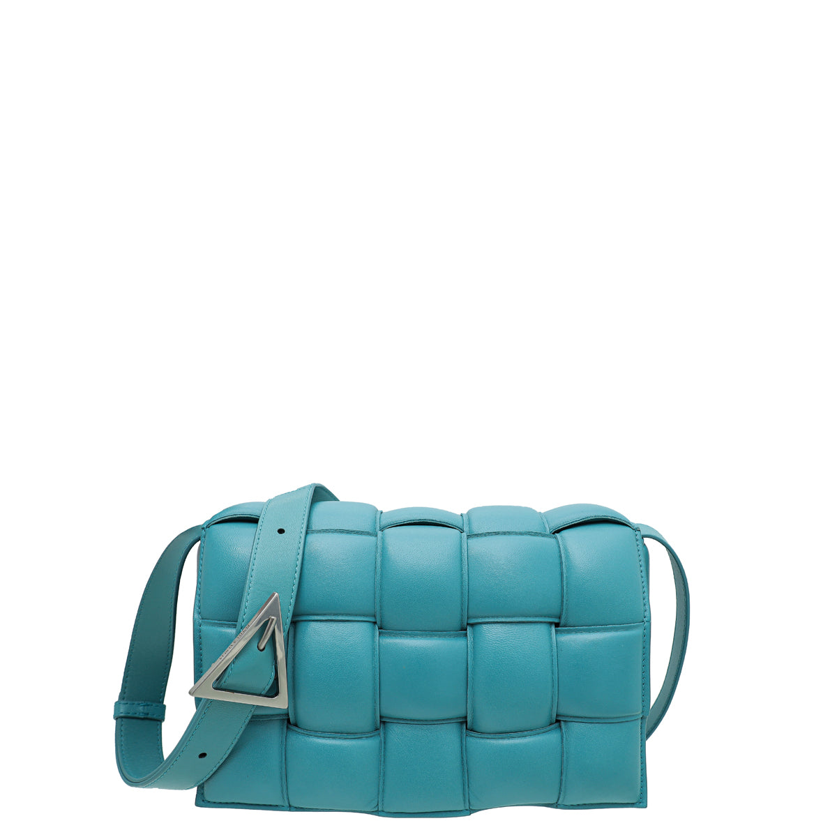 Bottega Veneta Linoleum Blue Maxi Intrecciato Padded Cassette Classic Bag-Bottega Veneta-THE CLOSET