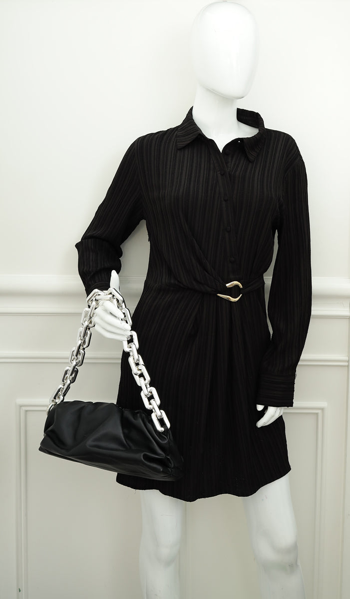 Bottega Veneta Black The Pouch Chain Bag-Bottega Veneta-THE CLOSET