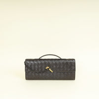 Bottega Veneta Fondant Intrecciato Nappa Long Andiamo Handle Clutch
