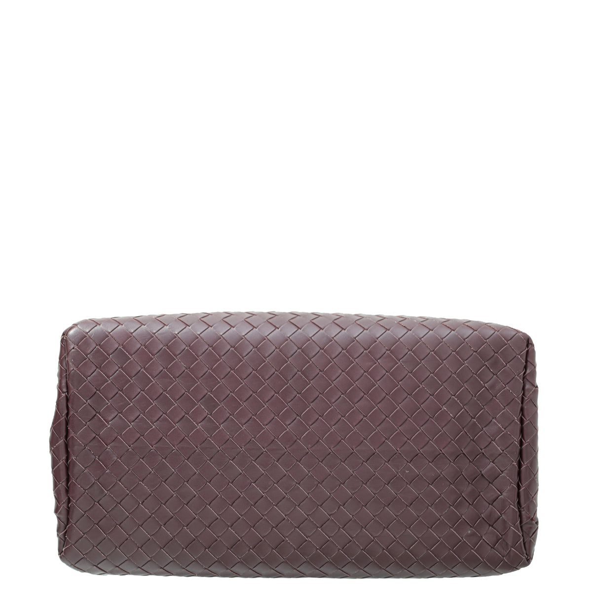 Bottega Veneta Burgundy Intrecciato Nappa Roma Bag