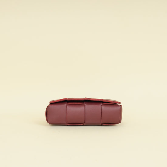 Bottega Veneta Burgundy Cassette Convertible Belt Bag