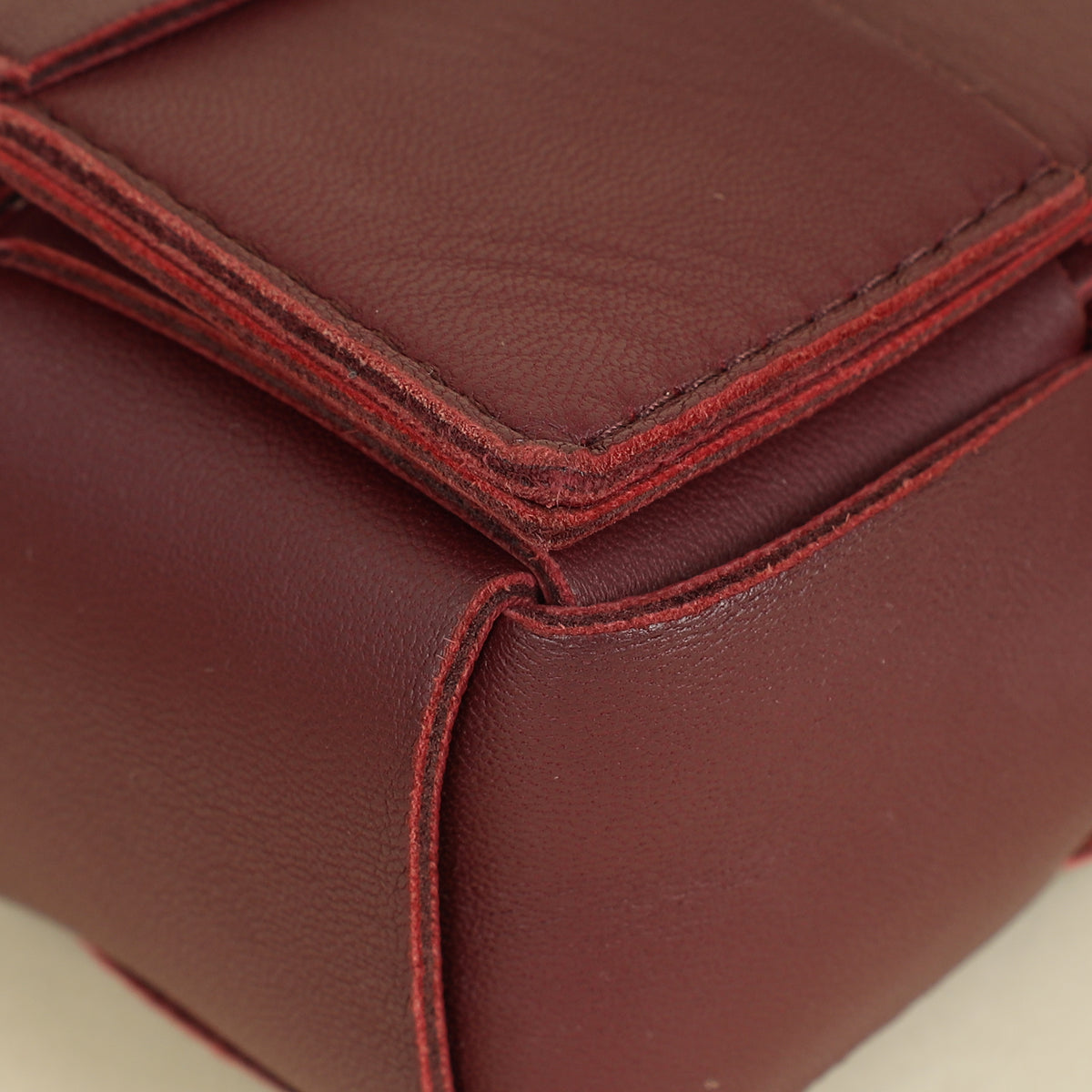 Bottega Veneta Burgundy Cassette Convertible Belt Bag