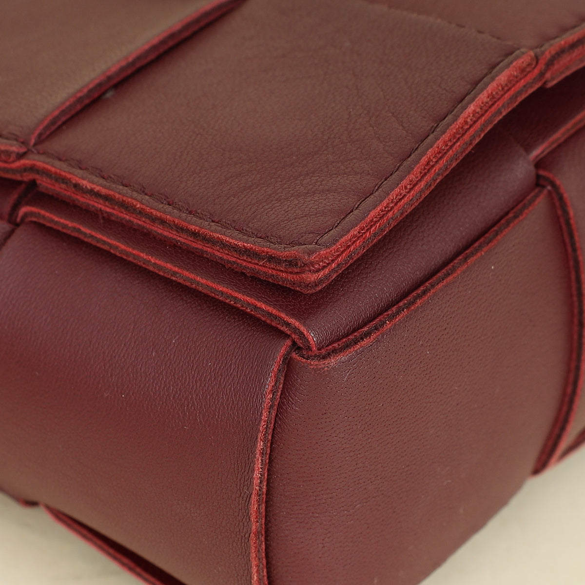 Bottega Veneta Burgundy Cassette Convertible Belt Bag