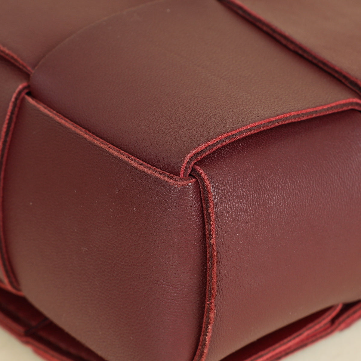 Bottega Veneta Burgundy Cassette Convertible Belt Bag