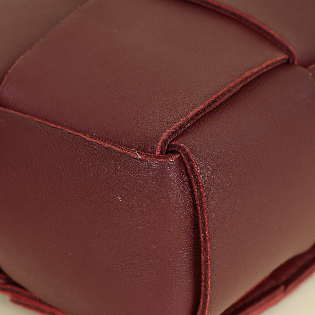 Bottega Veneta Burgundy Cassette Convertible Belt Bag