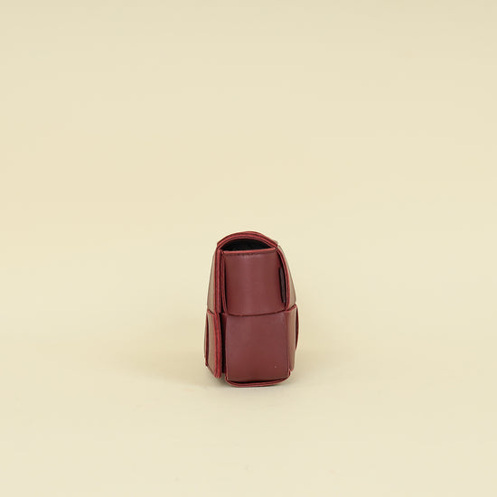 Bottega Veneta Burgundy Cassette Convertible Belt Bag