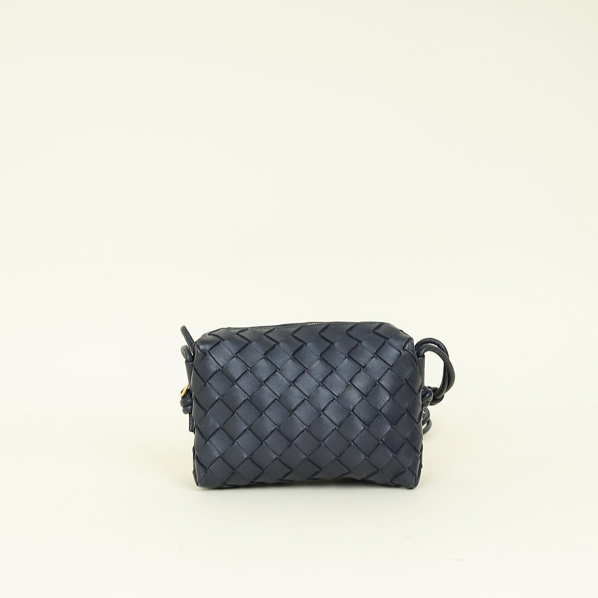Bottega Veneta Dark Navy Blue Mini Loop Camera Bag – THE CLOSET