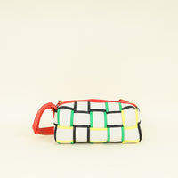 Bottega Veneta Cream Multicolor Small Brick Cassette Shoulder Bag