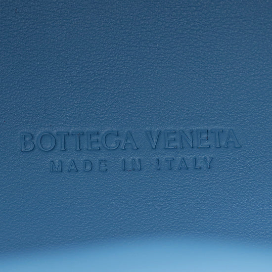 Bottega Veneta Bicolor Textured Fabric Medium The Point Triangle Bag