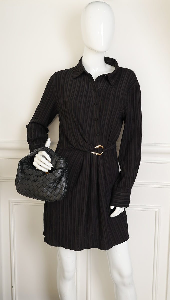 Bottega Veneta Black Intrecciato Mini Jodie Bag