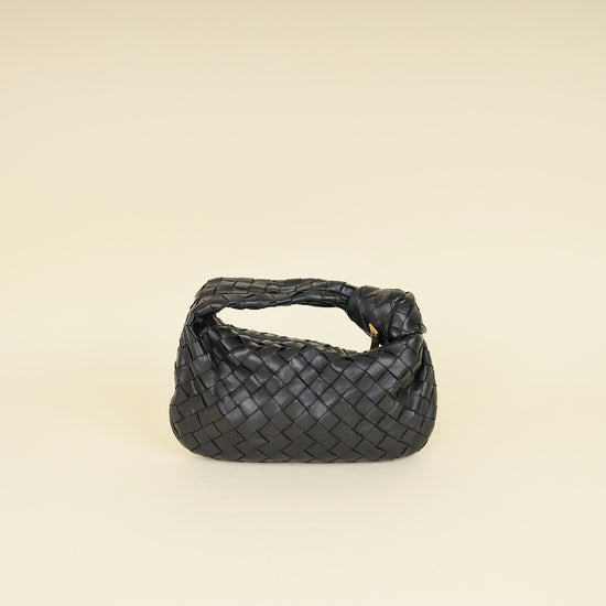 Bottega Veneta Black Intrecciato Mini Jodie Bag