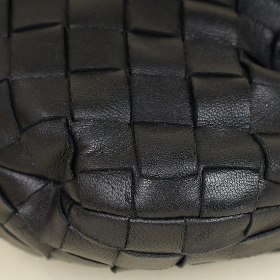 Bottega Veneta Black Intrecciato Mini Jodie Bag