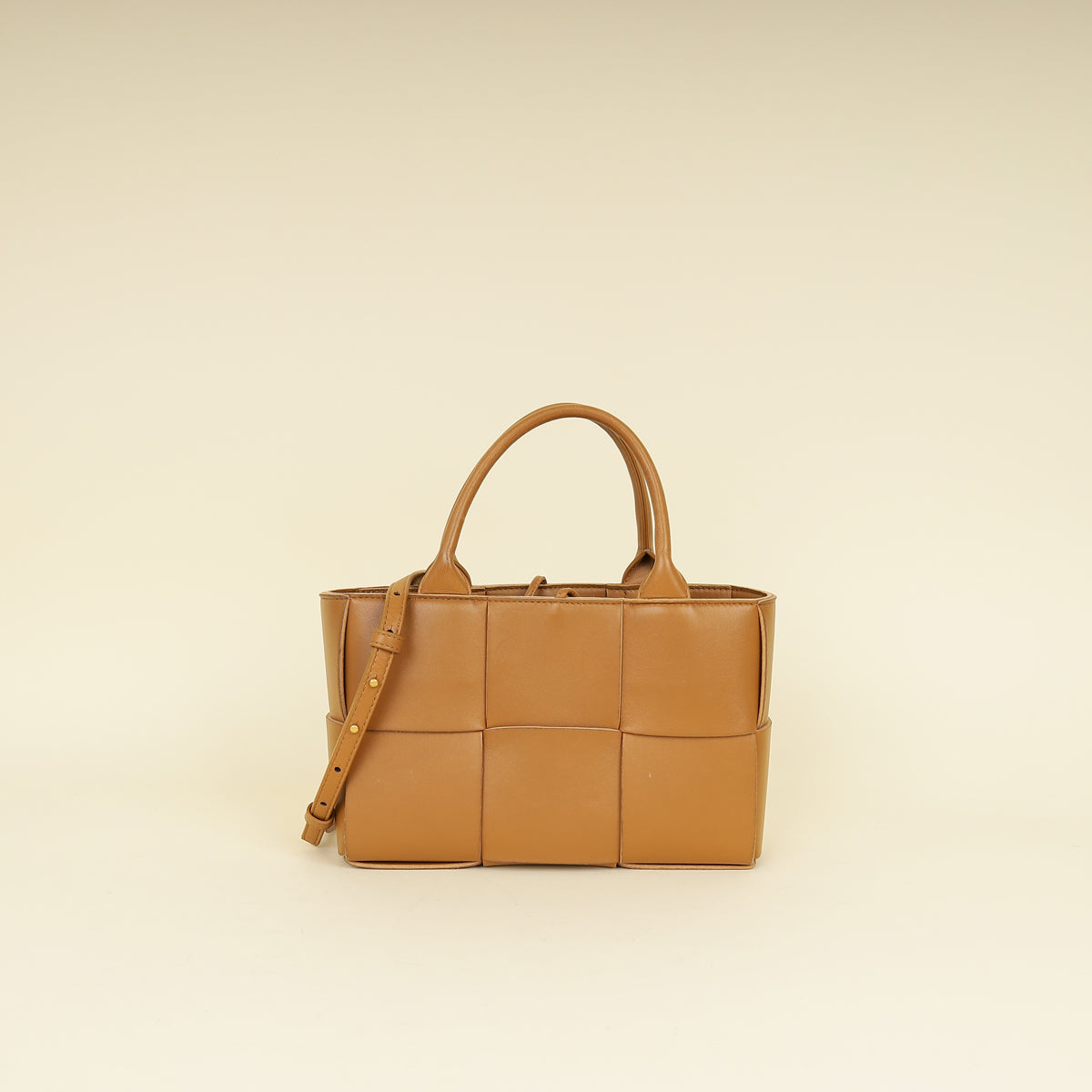 Bottega Veneta Camel Mini Arco Tote Bag