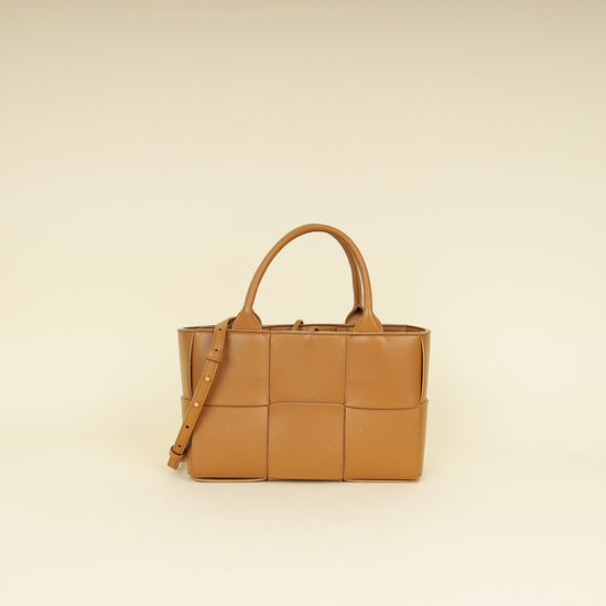 Bottega Veneta Camel Mini Arco Tote Bag