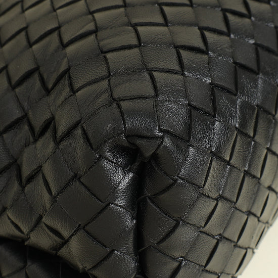Bottega Veneta Black Intrecciato "The Fold" Crossbody Bag