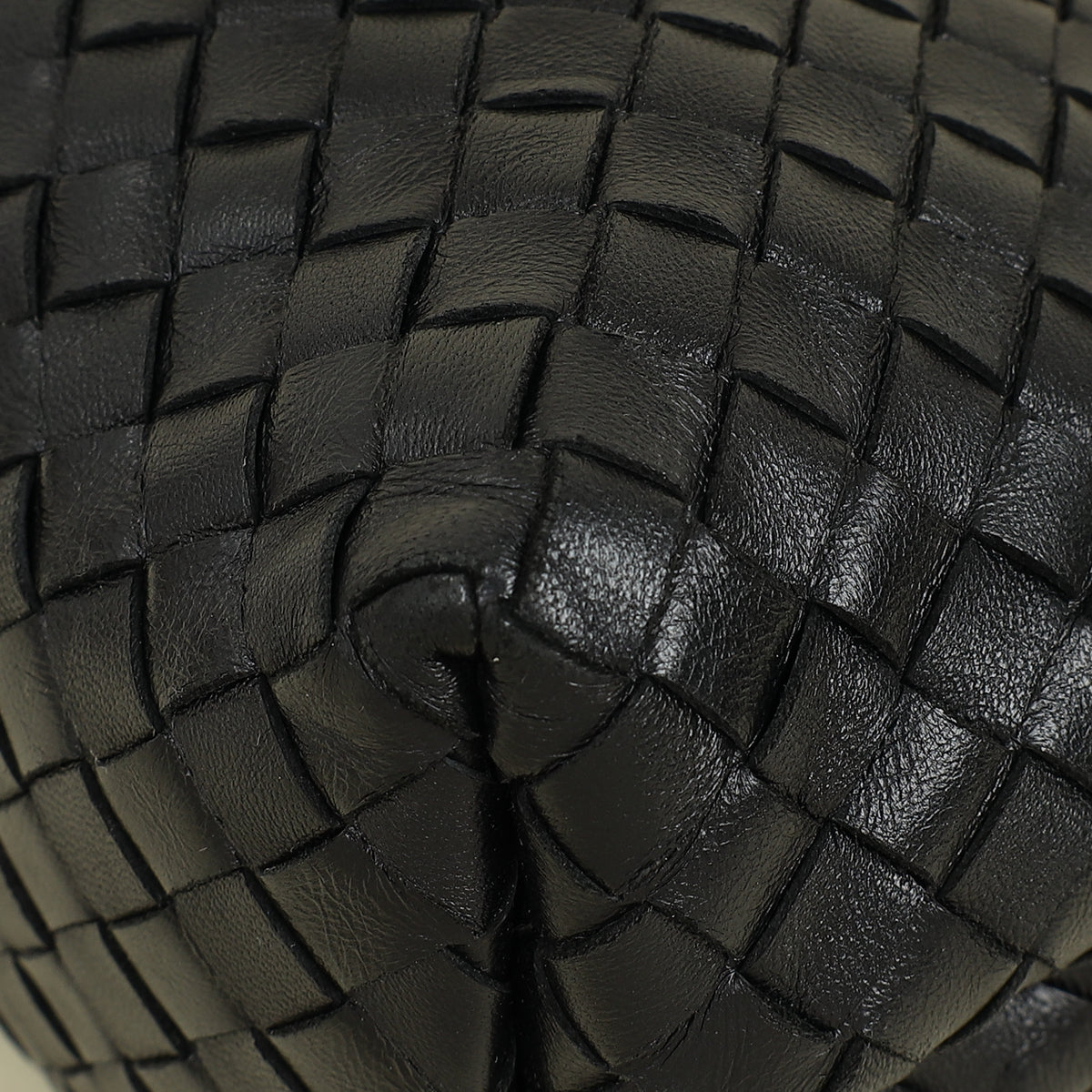 Bottega Veneta Black Intrecciato "The Fold" Crossbody Bag