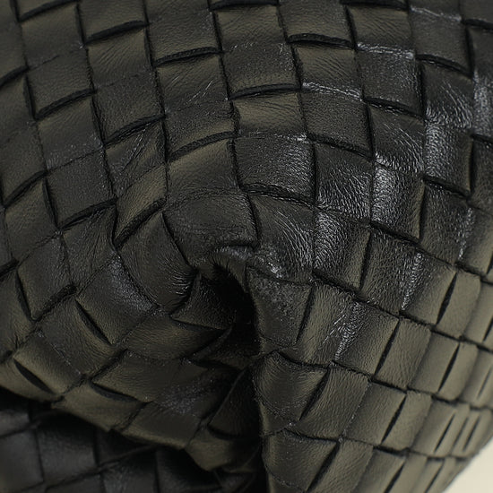 Bottega Veneta Black Intrecciato "The Fold" Crossbody Bag
