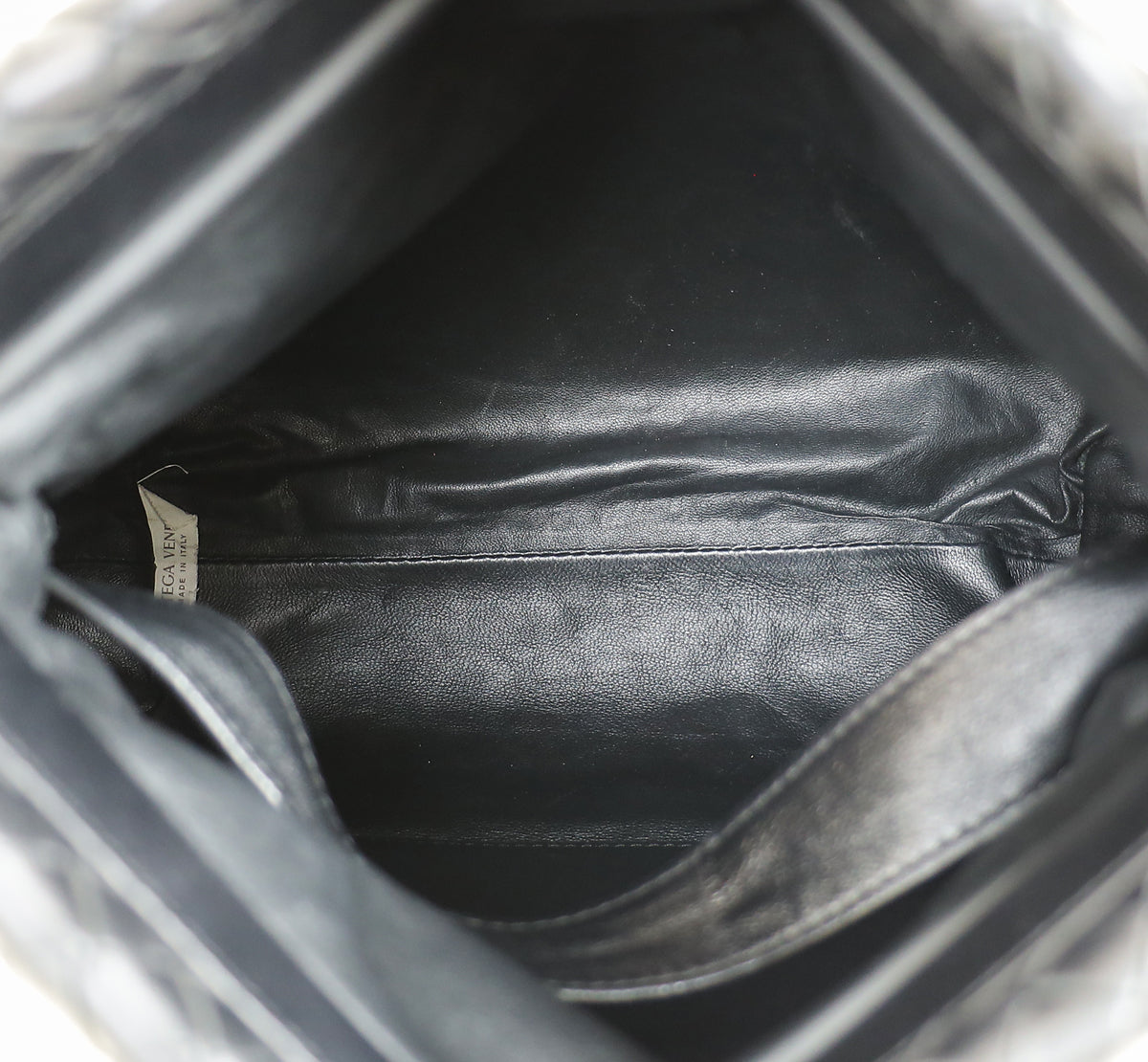 Bottega Veneta Black Intrecciato "The Fold" Crossbody Bag