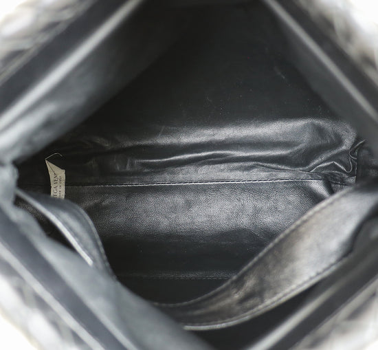 Bottega Veneta Black Intrecciato "The Fold" Crossbody Bag