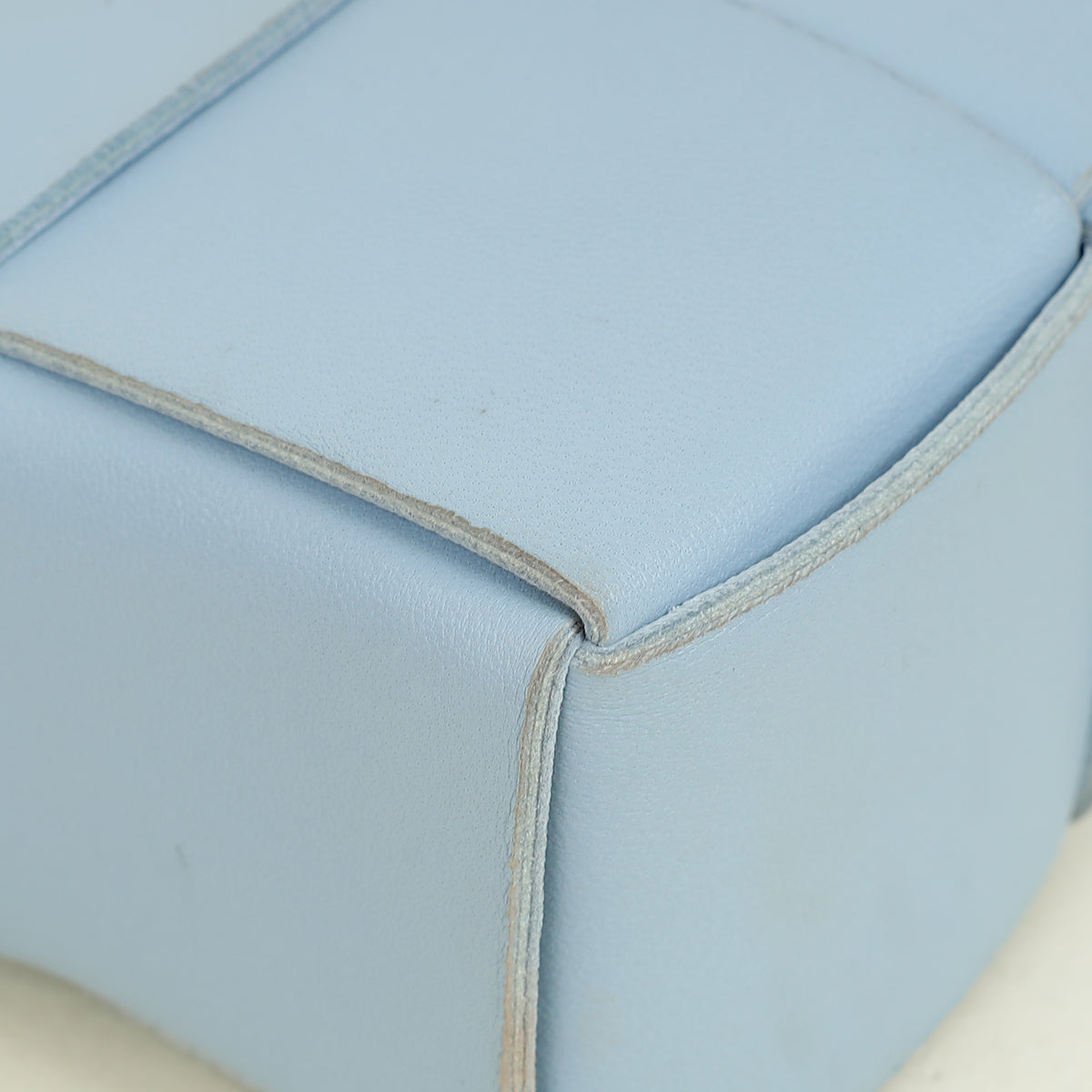 Bottega Veneta Light Blue Intreccio Mini East-West Arco Tote Bag