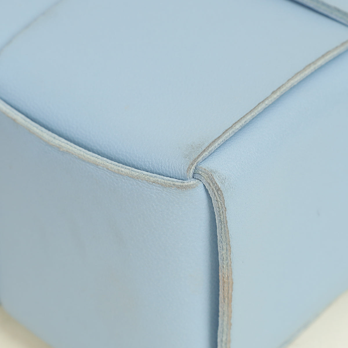 Bottega Veneta Light Blue Intreccio Mini East-West Arco Tote Bag