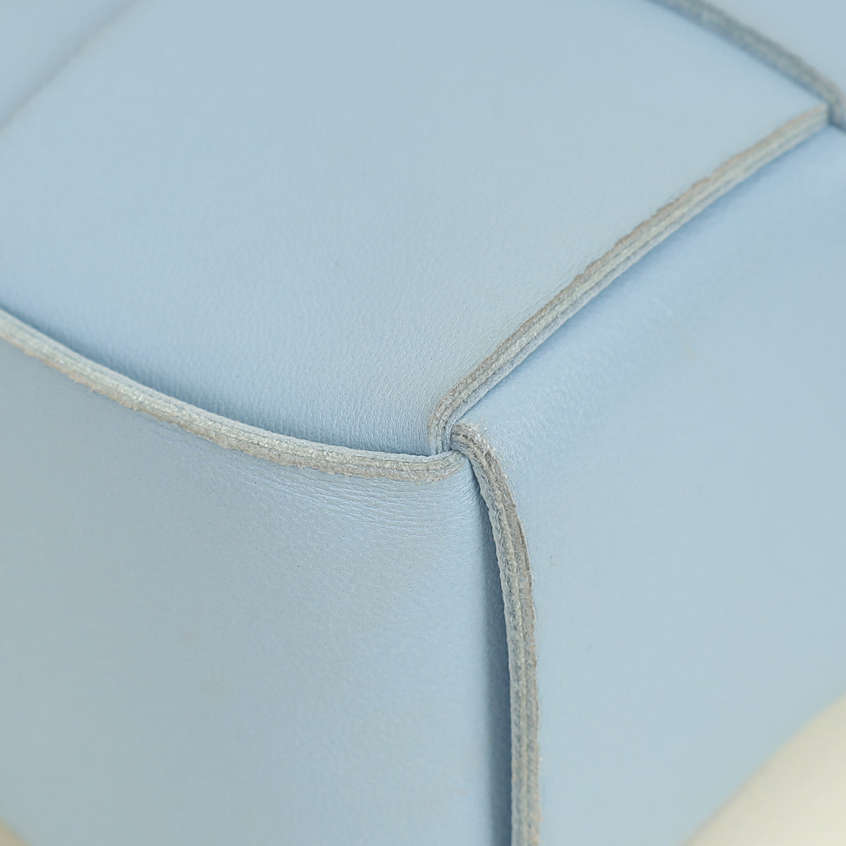 Bottega Veneta Light Blue Intreccio Mini East-West Arco Tote Bag