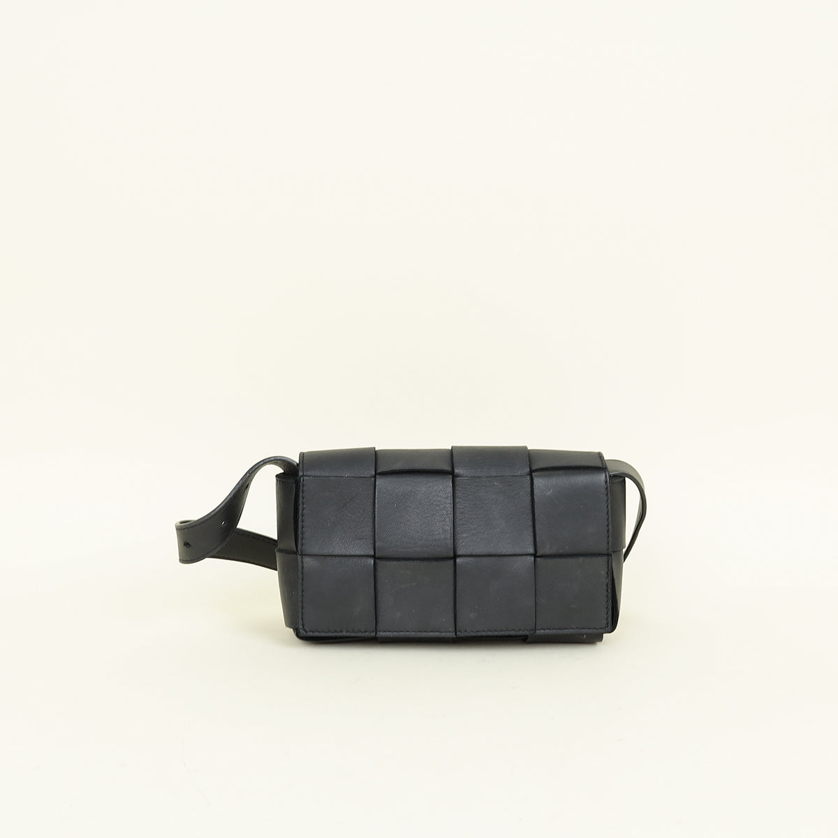 Bottega Veneta Black Cassette Convertible Belt Bag
