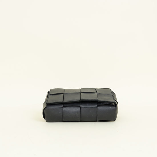 Bottega Veneta Black Cassette Convertible Belt Bag