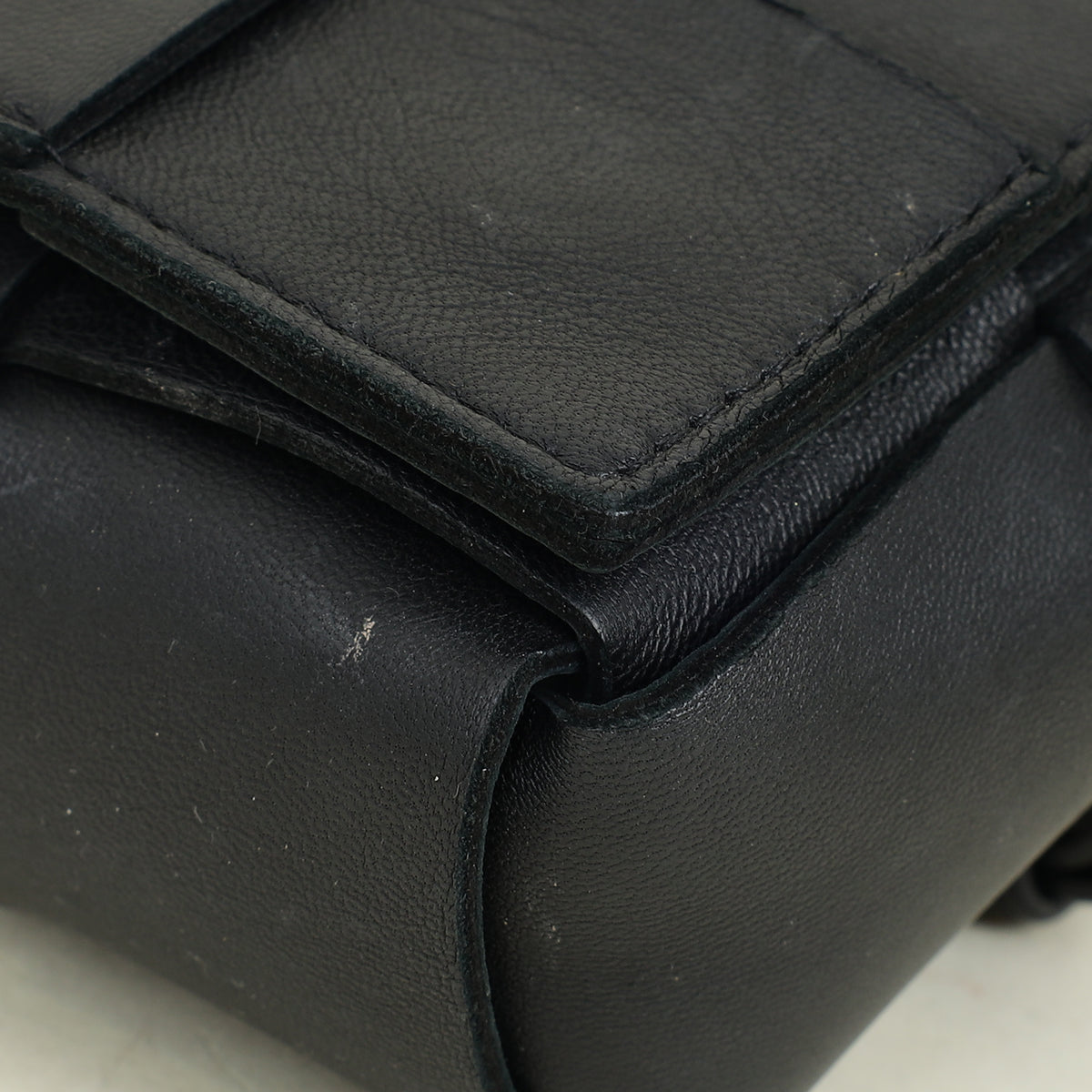 Bottega Veneta Black Cassette Convertible Belt Bag