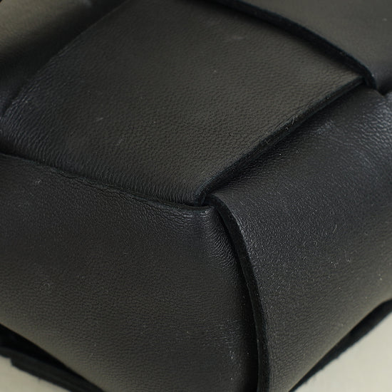 Bottega Veneta Black Cassette Convertible Belt Bag