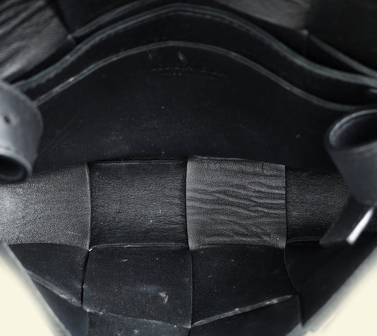 Bottega Veneta Black Cassette Convertible Belt Bag