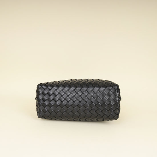 Bottega Veneta Black Intrecciato Nappa Andiamo Medium Bag