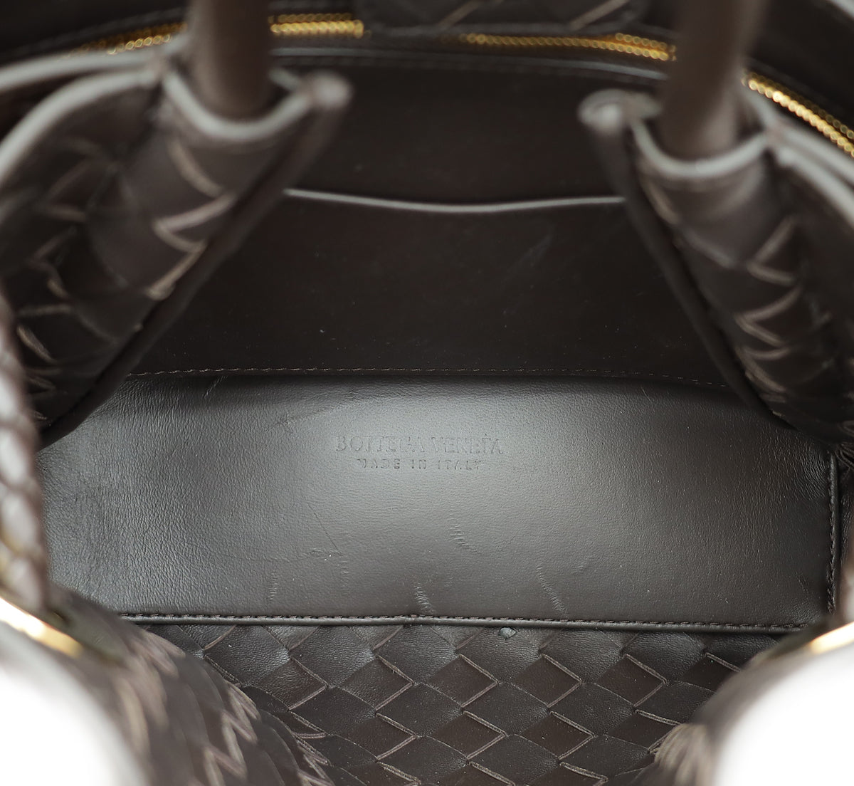 Bottega Veneta Fondant Intrecciato Small Andiamo Bag
