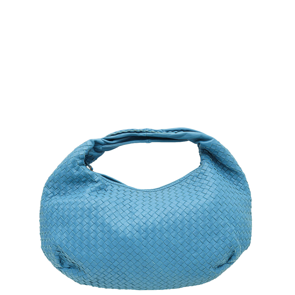 Bottega Veneta Blue Intrecciato Nappa Hobo Large Bag-Bottega Veneta-THE CLOSET