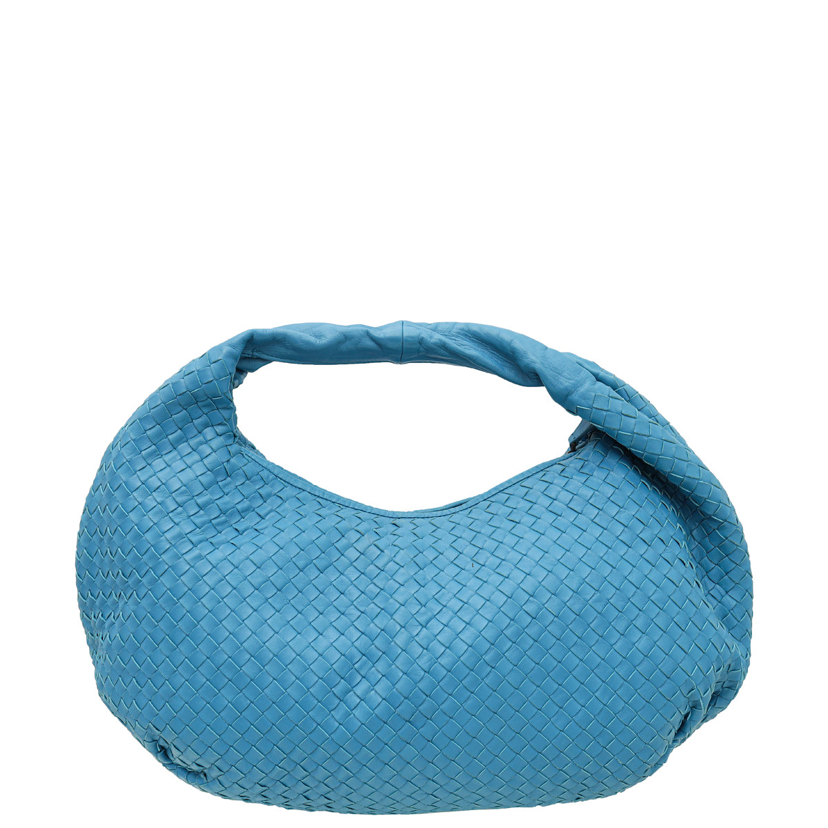 Bottega Veneta Blue Intrecciato Nappa Hobo Large Bag-Bottega Veneta-THE CLOSET
