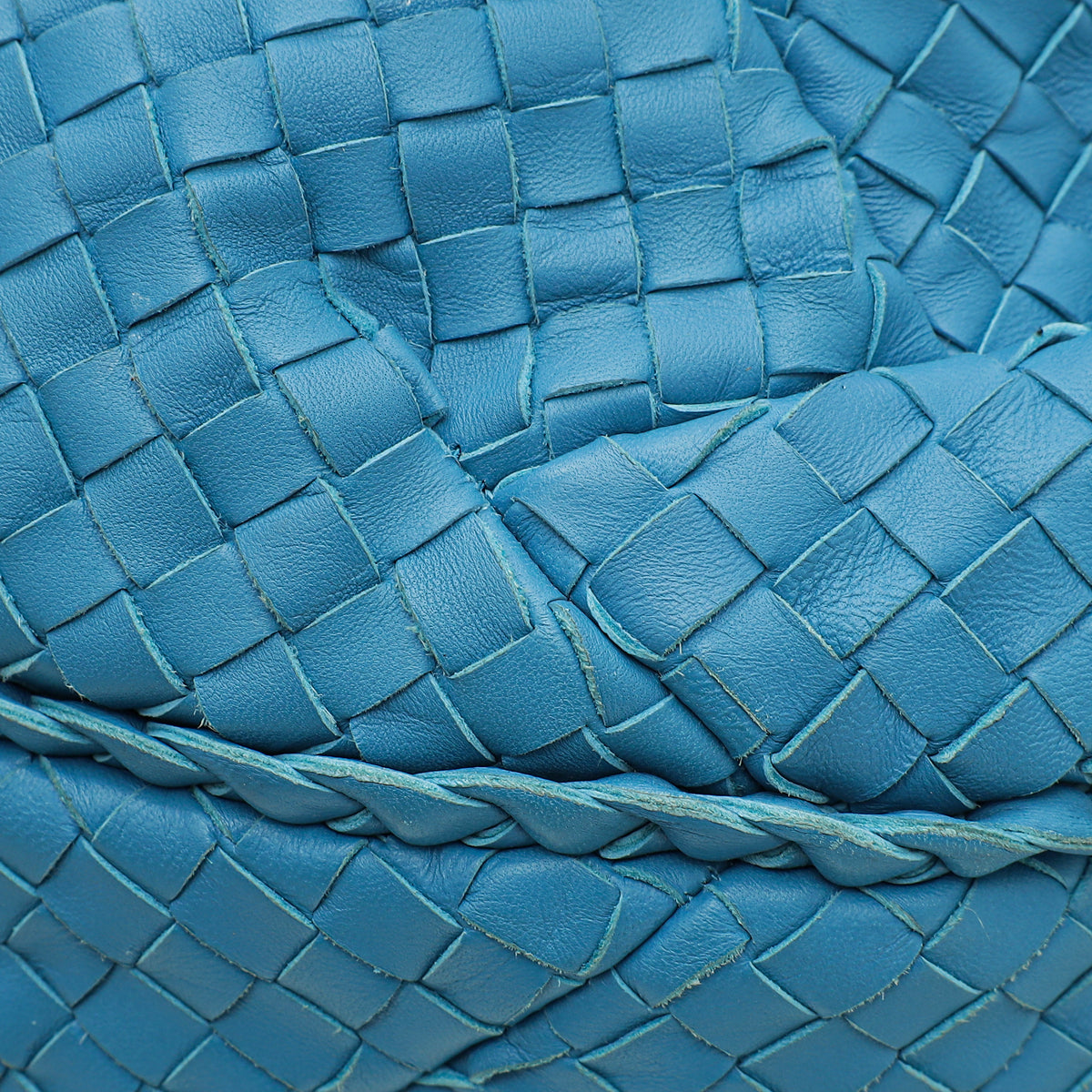 Bottega Veneta Blue Intrecciato Nappa Hobo Large Bag