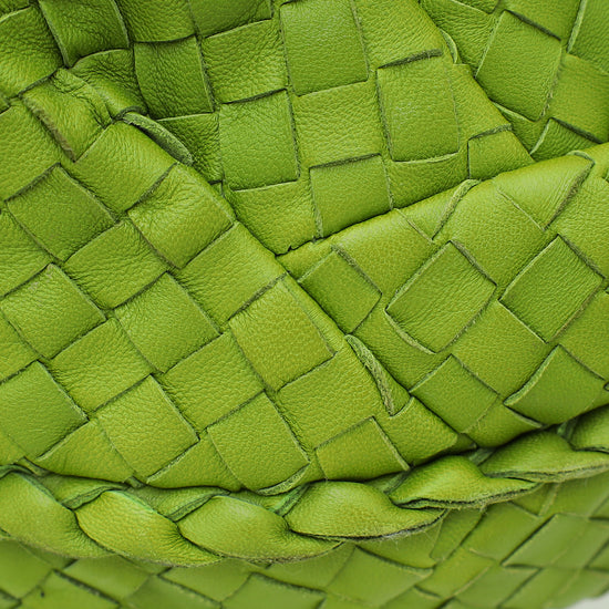 Bottega Veneta Lime Greem Intrecciato Nappa Hobo Bag