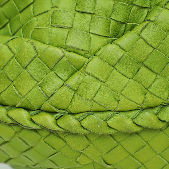 Bottega Veneta Lime Greem Intrecciato Nappa Hobo Bag